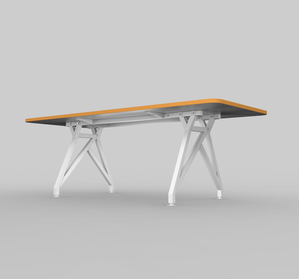 HotSpot Conference and Dining Table Orange Edge Under