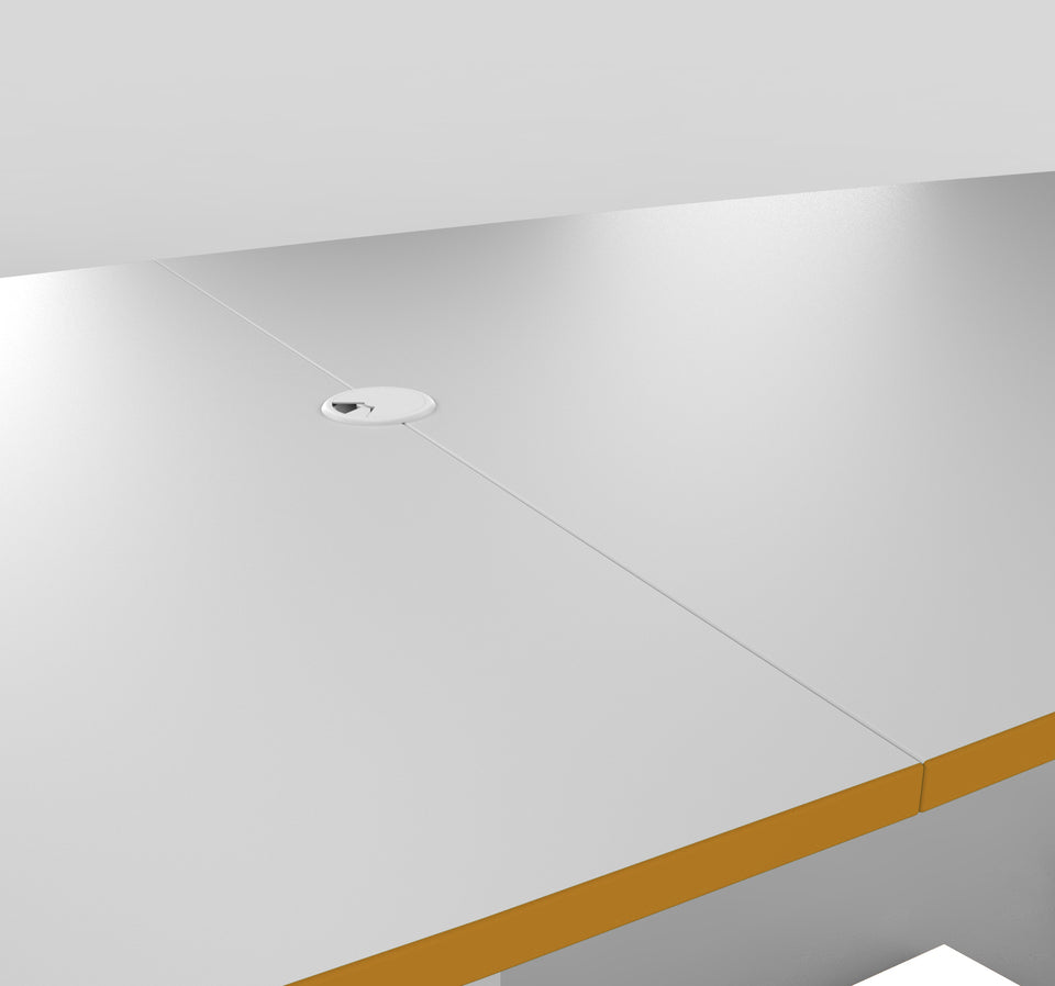 HotSpot Conference and Dining Table Orange Edge