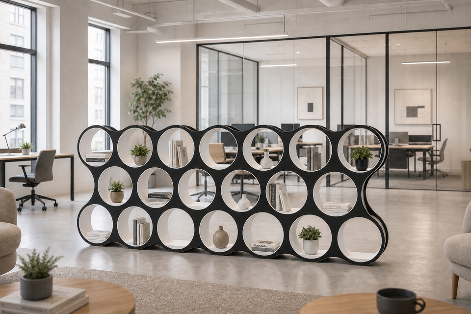 Bolla 6 Room Divider & Book Shelving