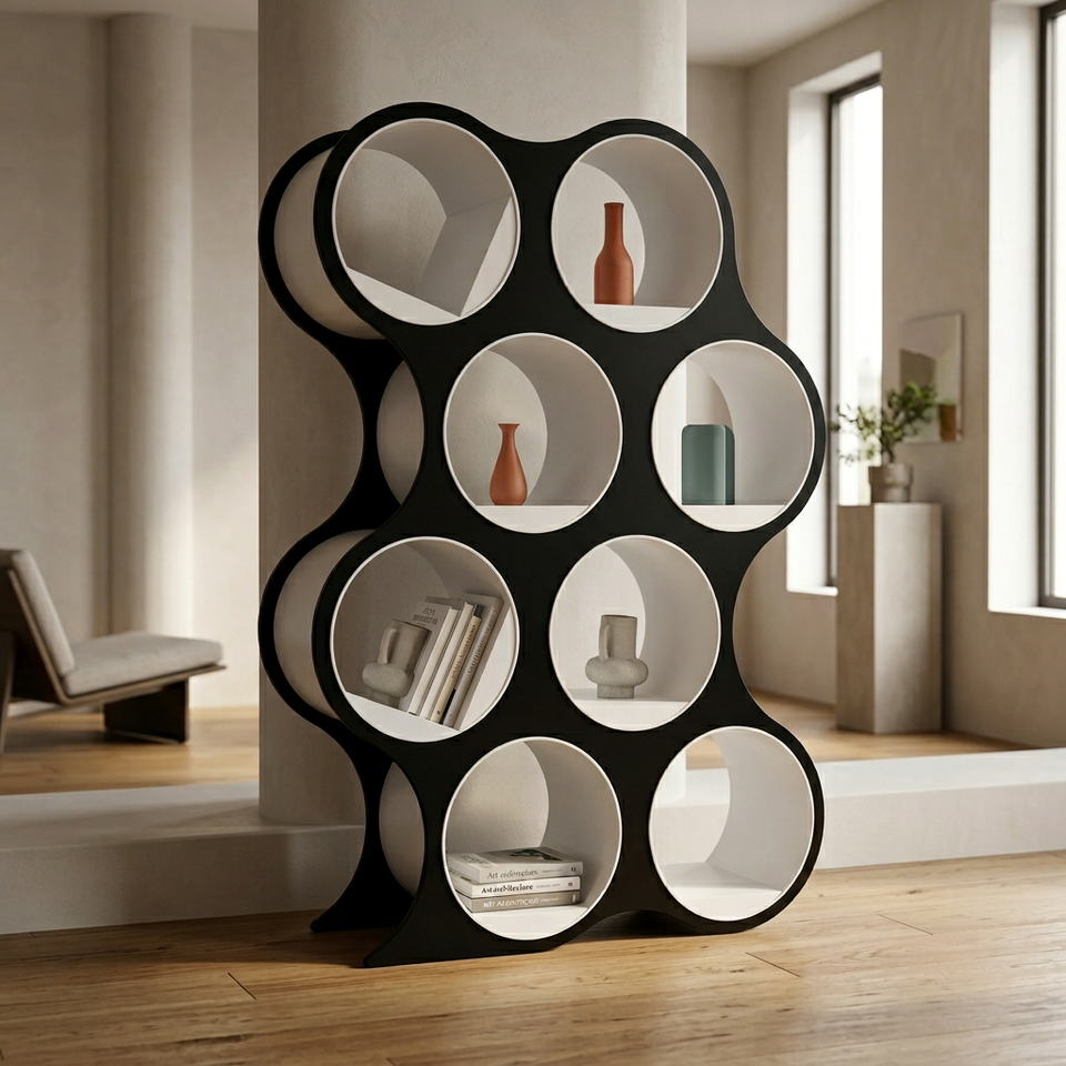 Bolla 8 Room Divider & Book Shelving
