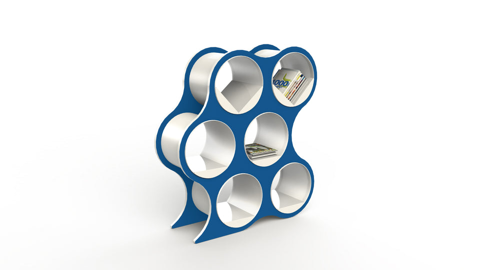 Bolla 6 Modern Office Shelf Blue