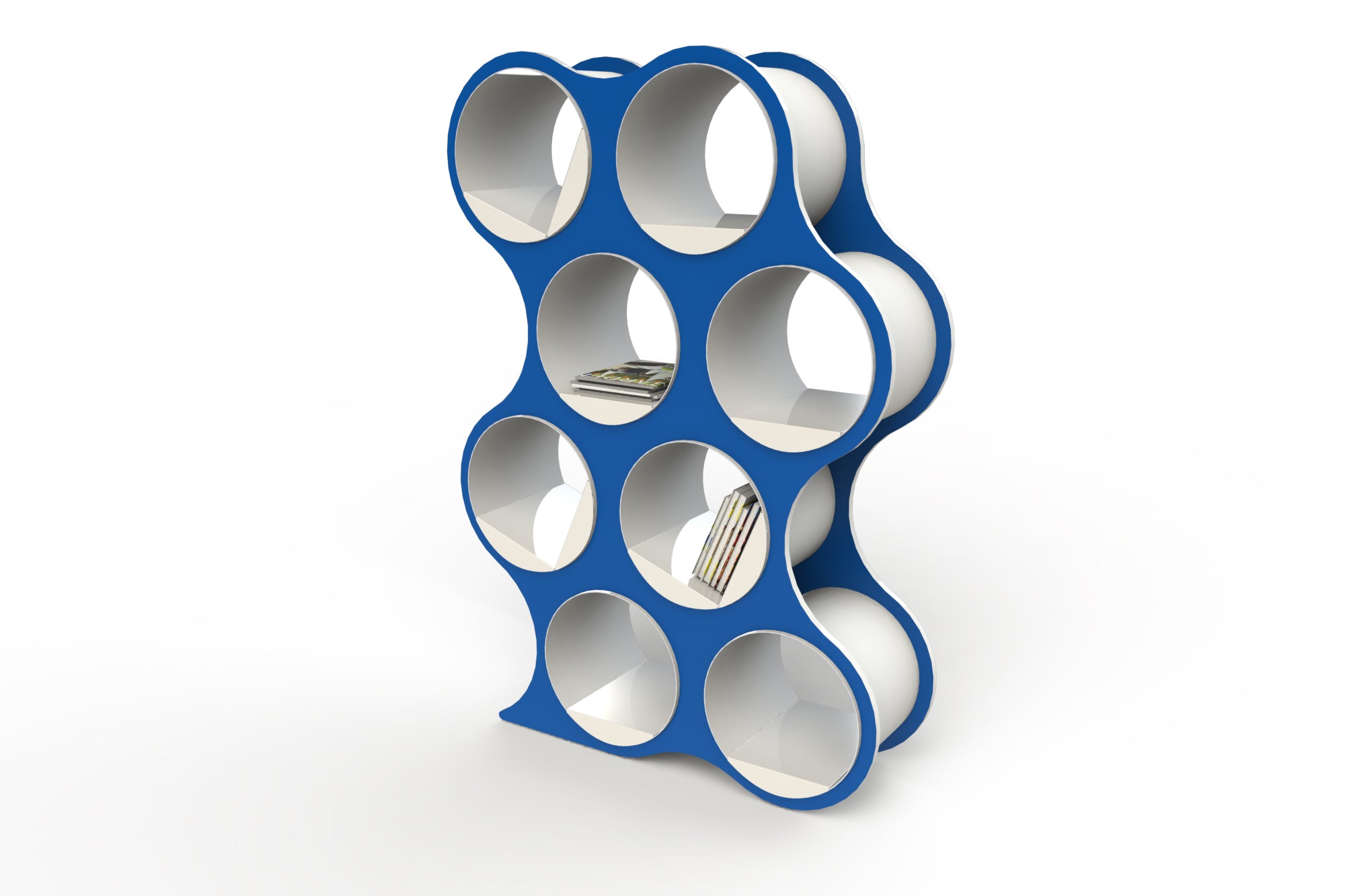 Bolla 8 Modern Office Shelf Blue