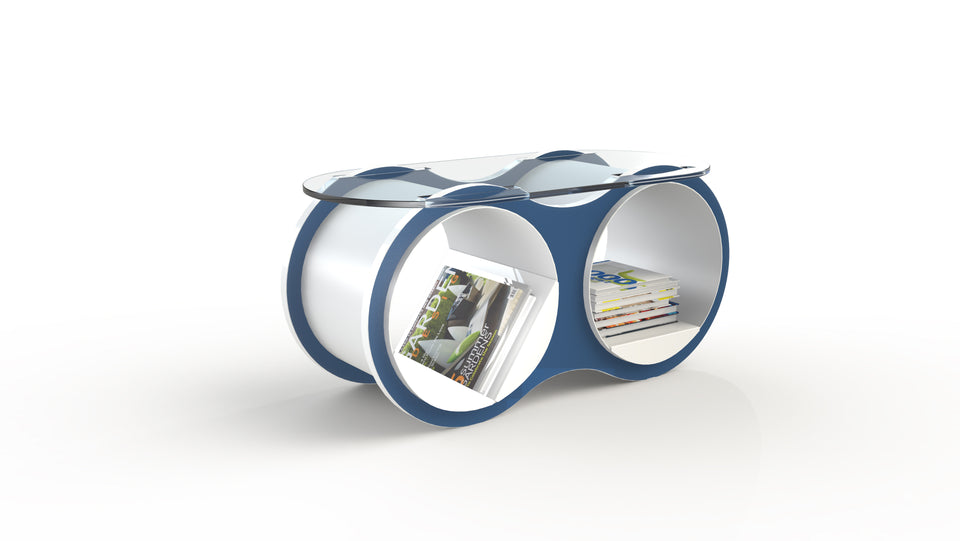 Bolla Coffee Table Modular Modern Office Furniture Blue