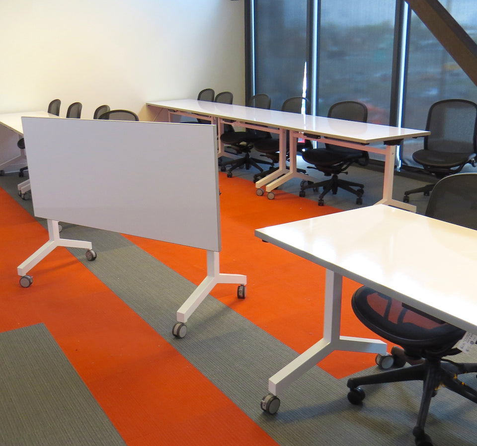 Foldable Meeting Room Table on Wheels