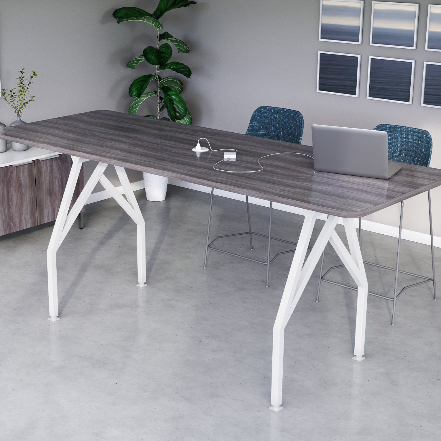 HotSpot Bar-Height Meeting and Dining Table Lifestyle