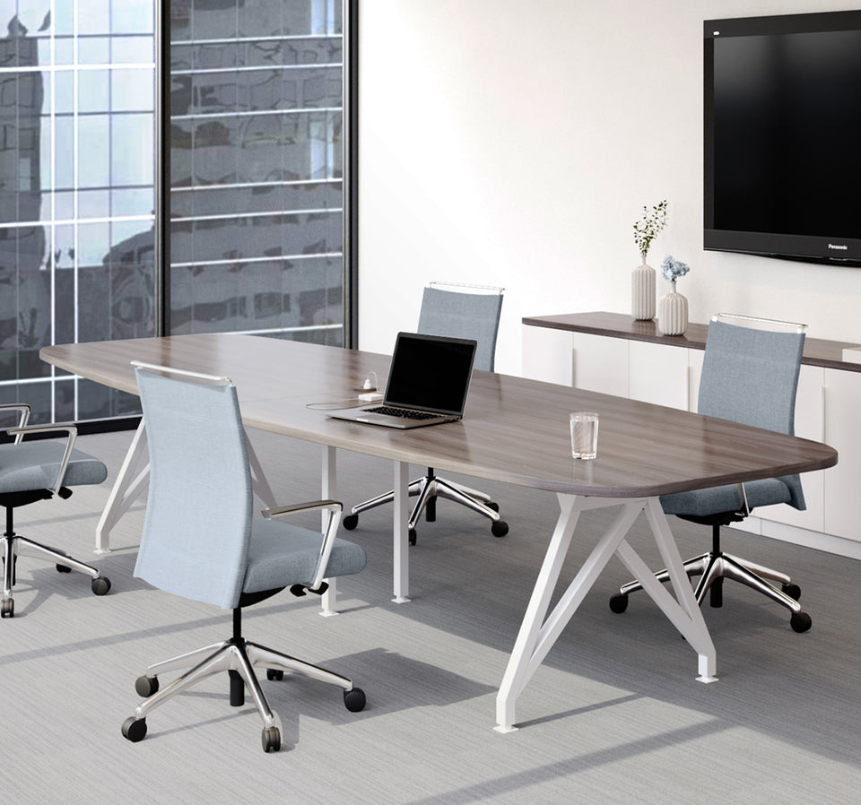 Modern Boat-Shaped Conference Table