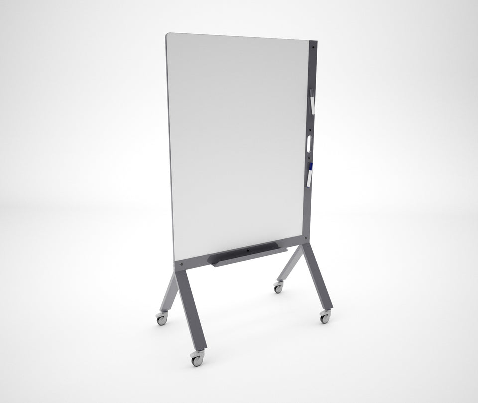 Portable White Board Table Grey
