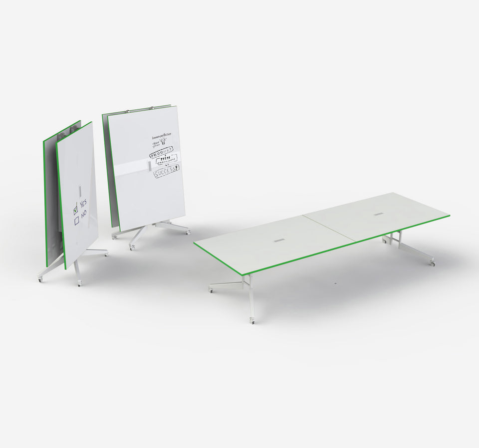 Folded Conference Table Dry eraser top