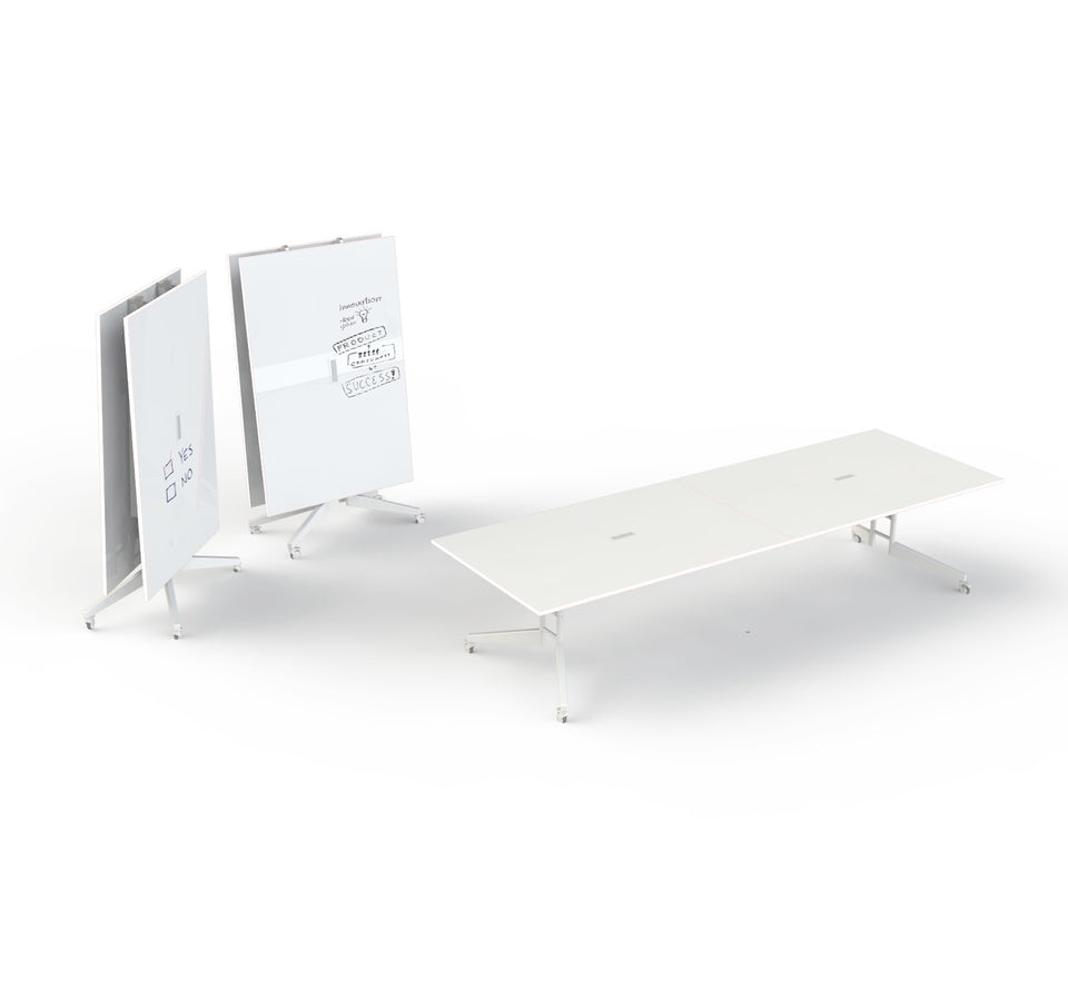 Folding Conference Table Dry Eraser Top