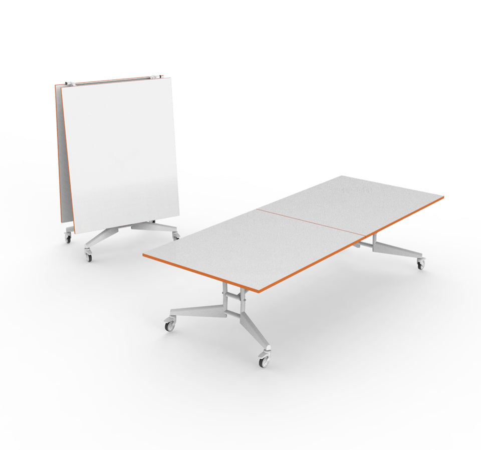 NOMAD Folding Conference Table Orange