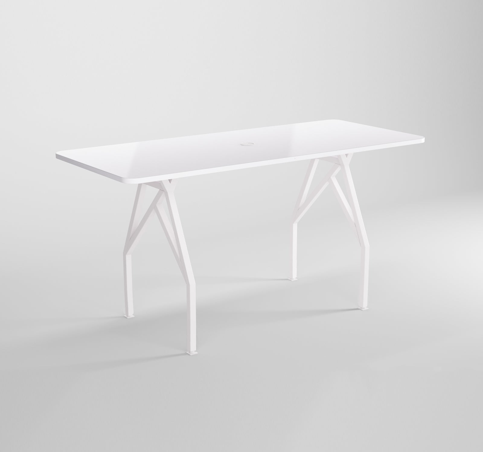 HotSpot Bar-Height Meeting and Dining Table White