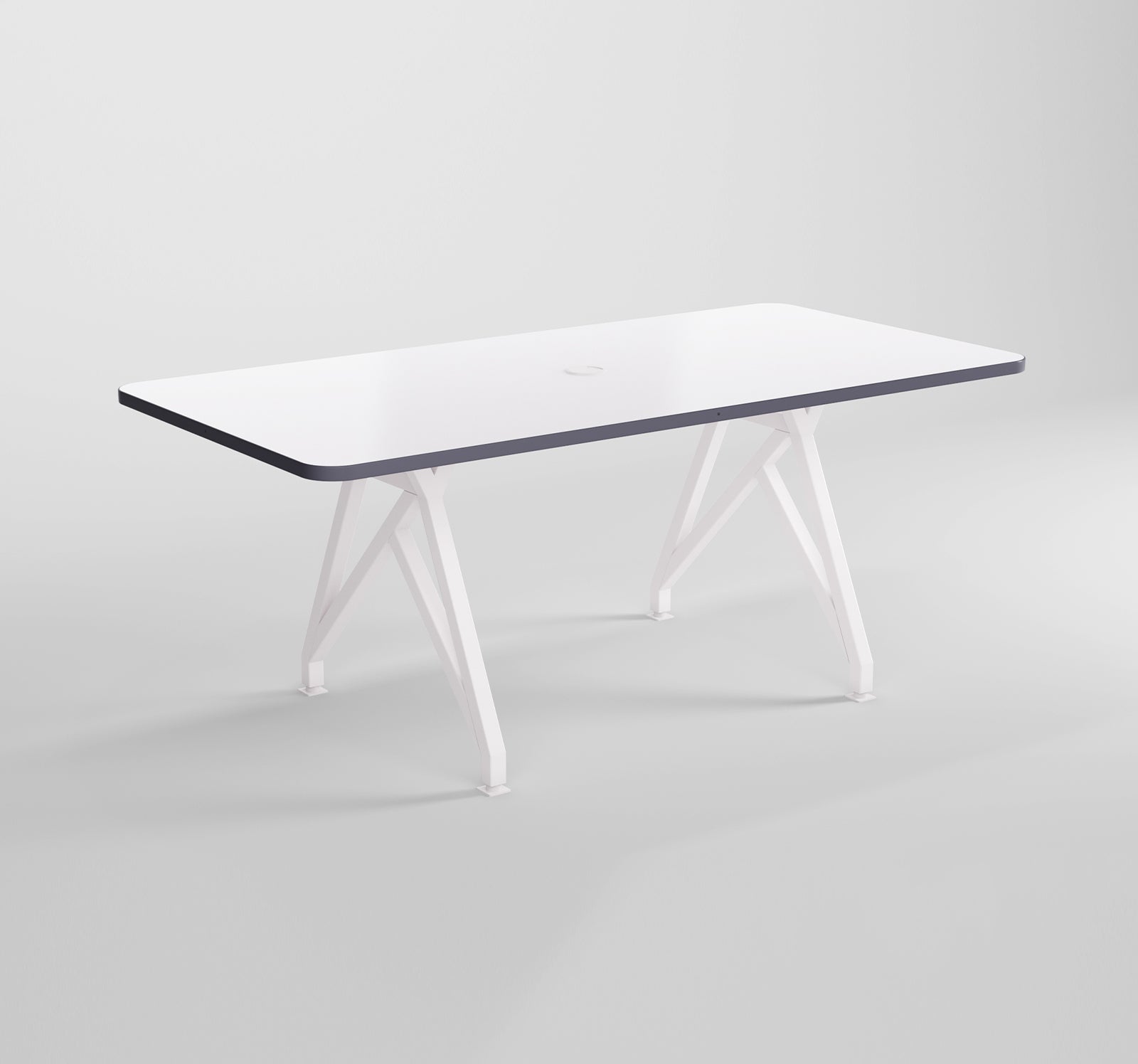 HotSpot Conference and Dining Table Grey Edge