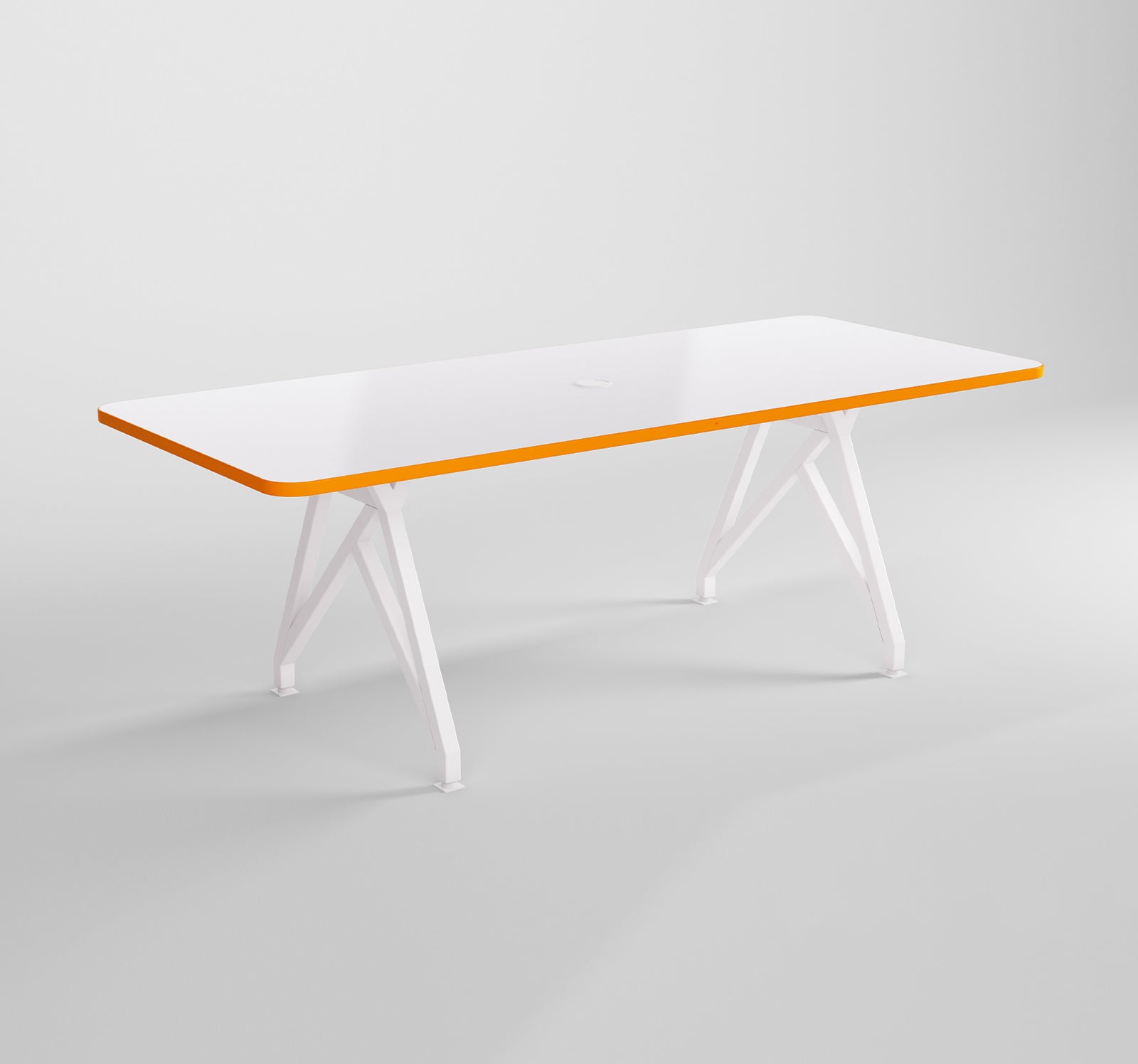 HotSpot Conference and Dining Table Orange Edge
