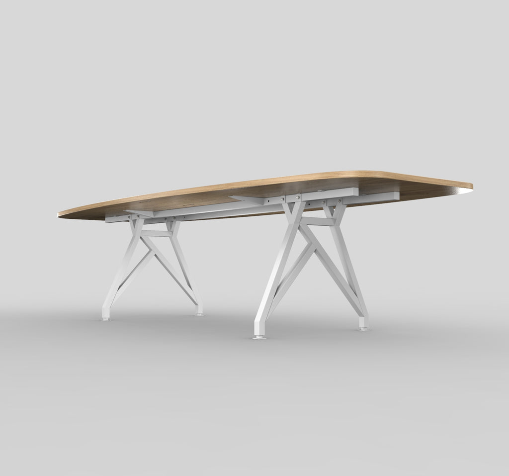 Modern Boat-Shaped Conference Table Under