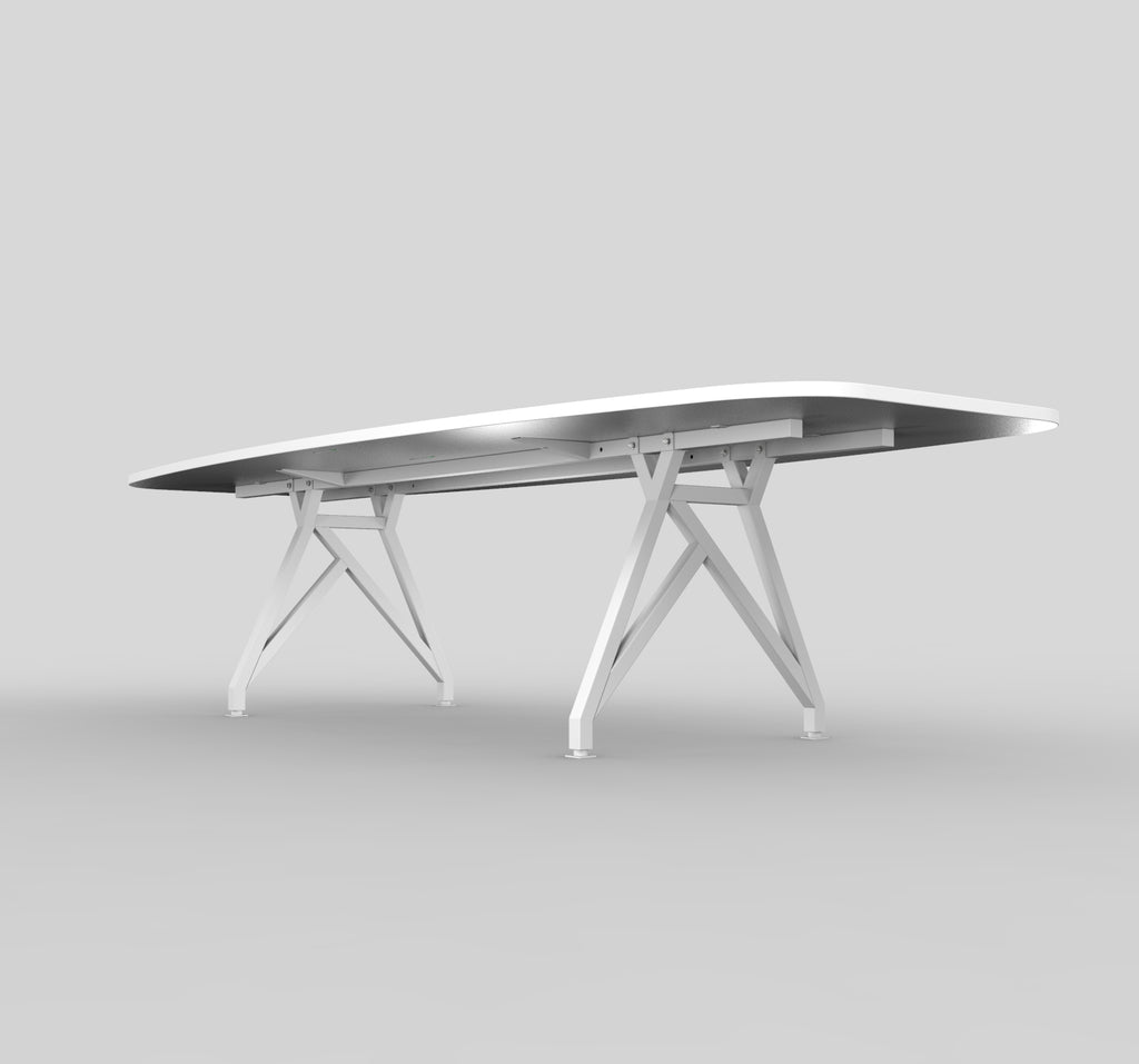 Modern Boat-Shaped Conference Table Under