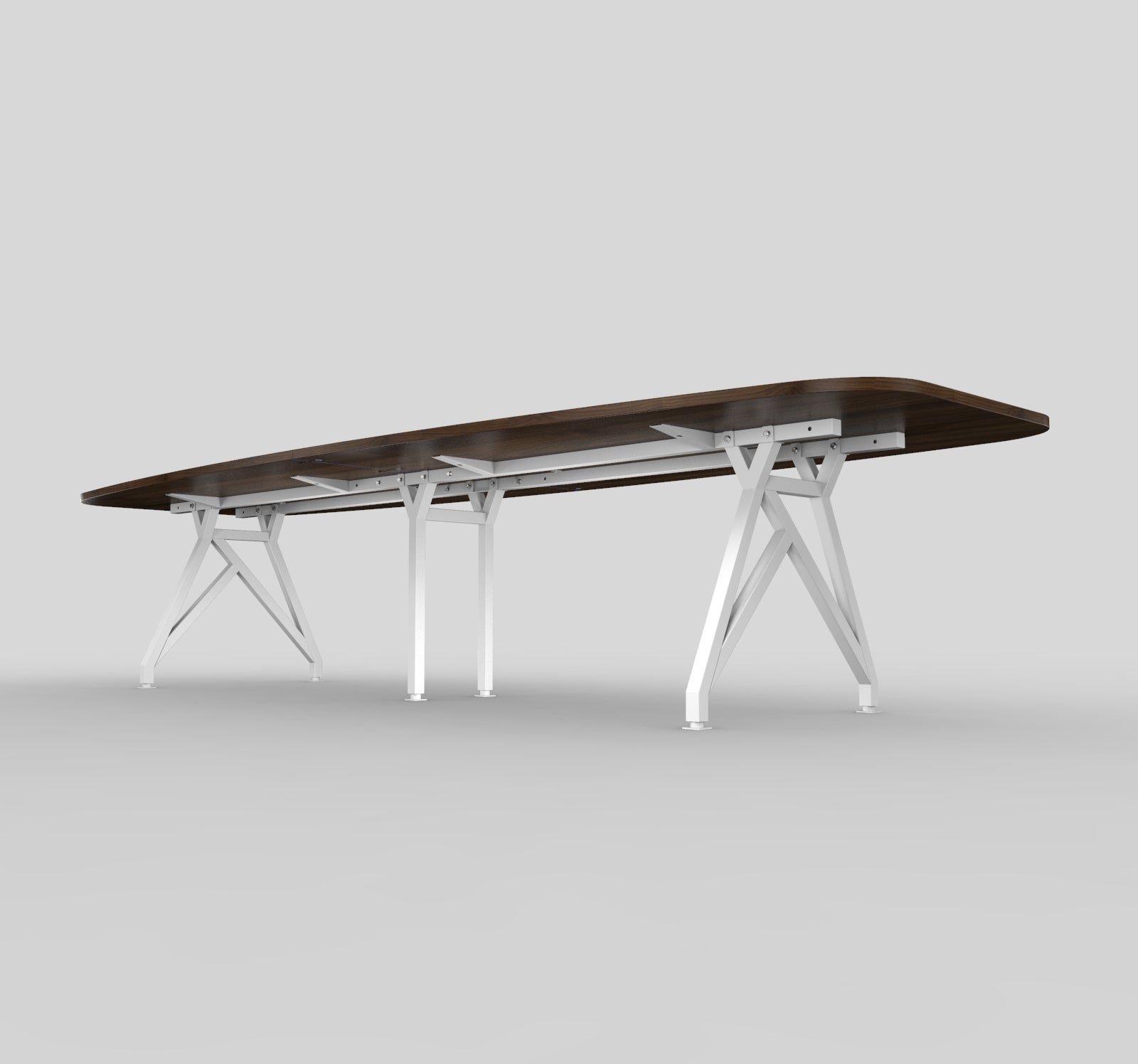 Modern Boat-Shaped Conference Table 12 Feet under
