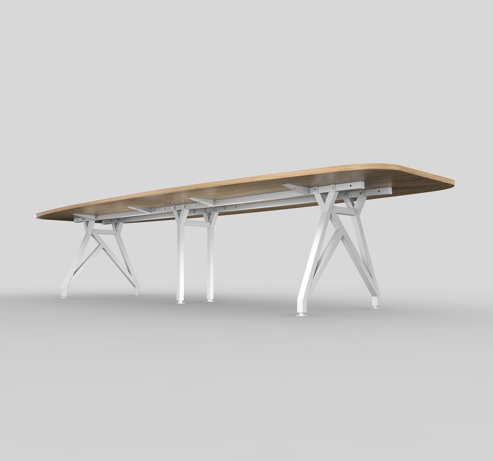 Modern Boat-Shaped Conference Table 12 Feet Under