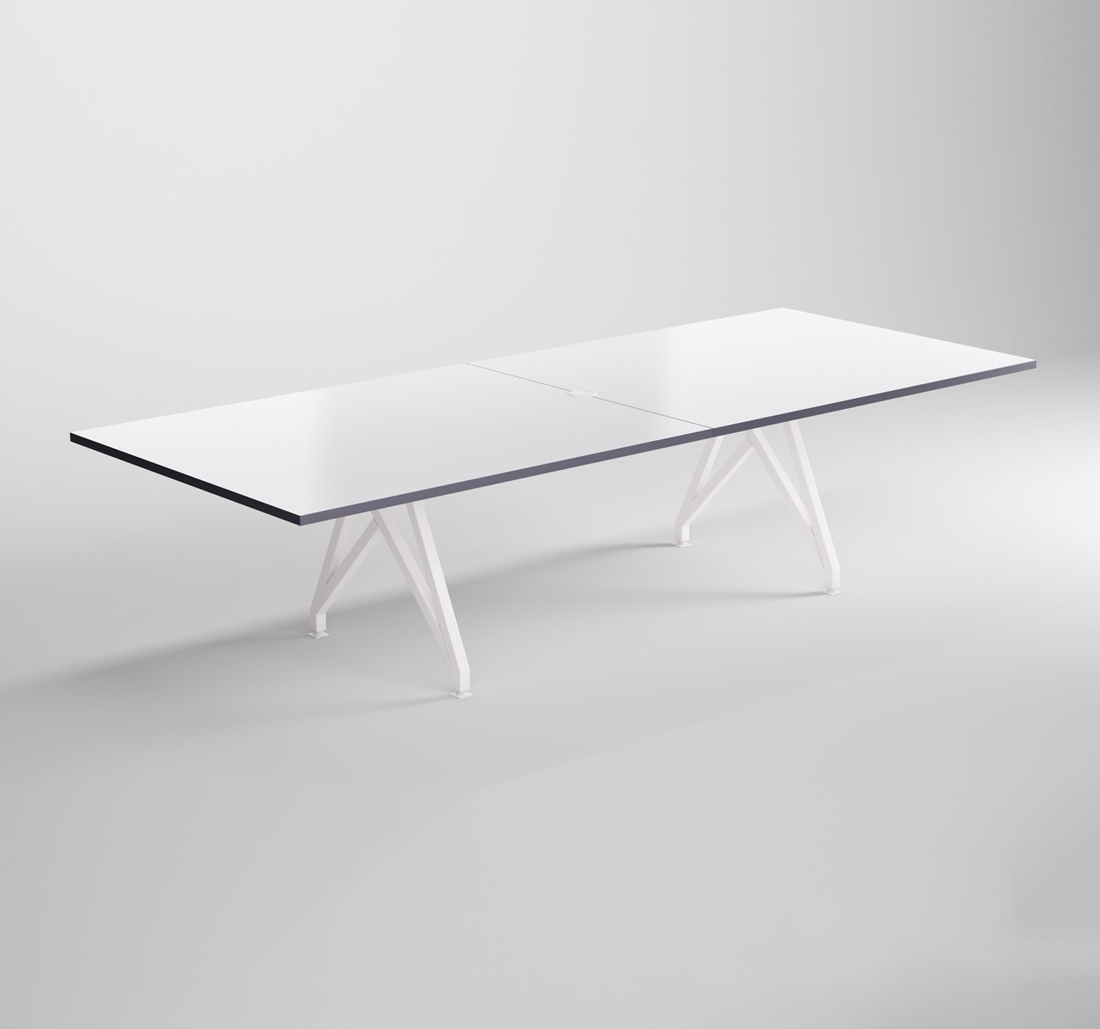 Modern Design Conference Table Think Tank Grey Edge