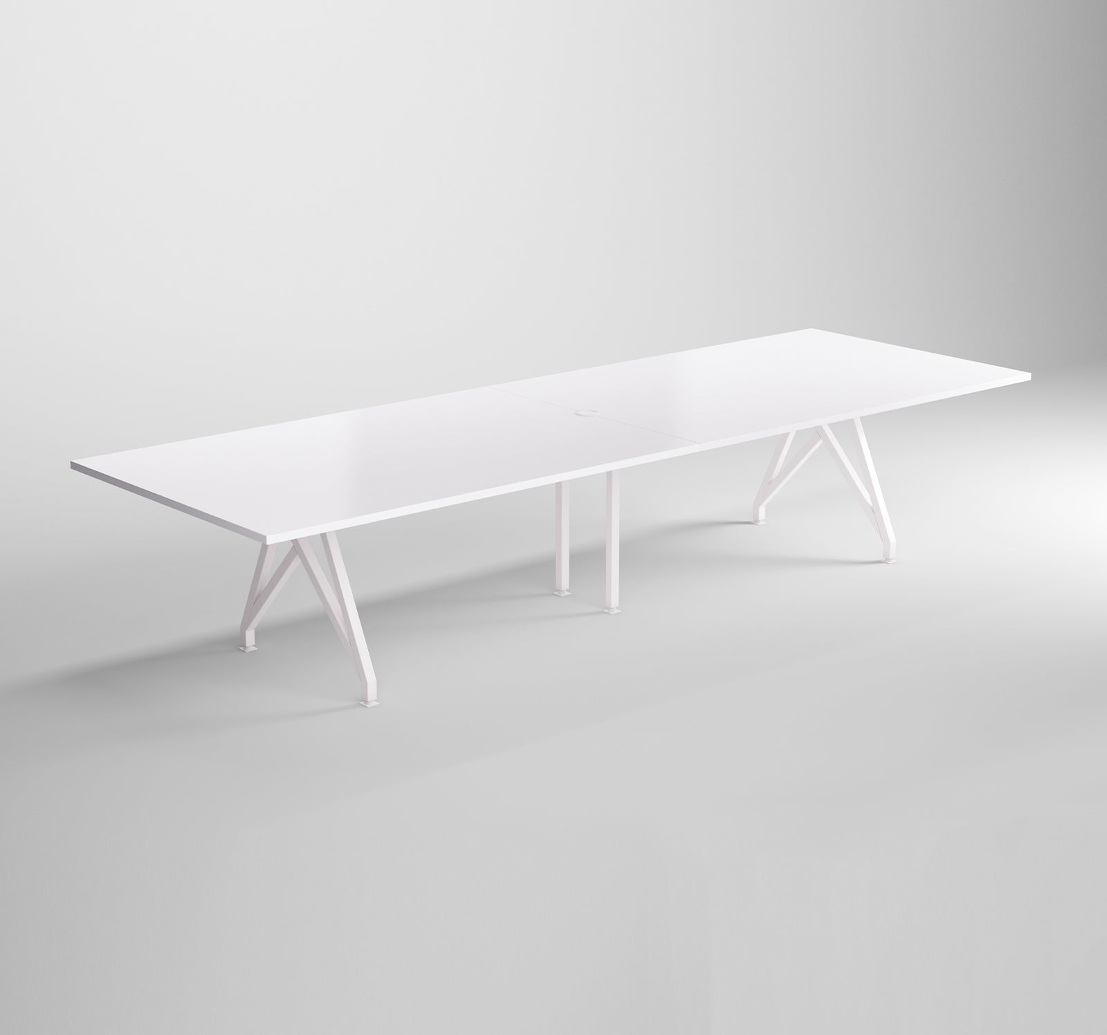 Modern Design Conference Table Think Tank 12 ft White