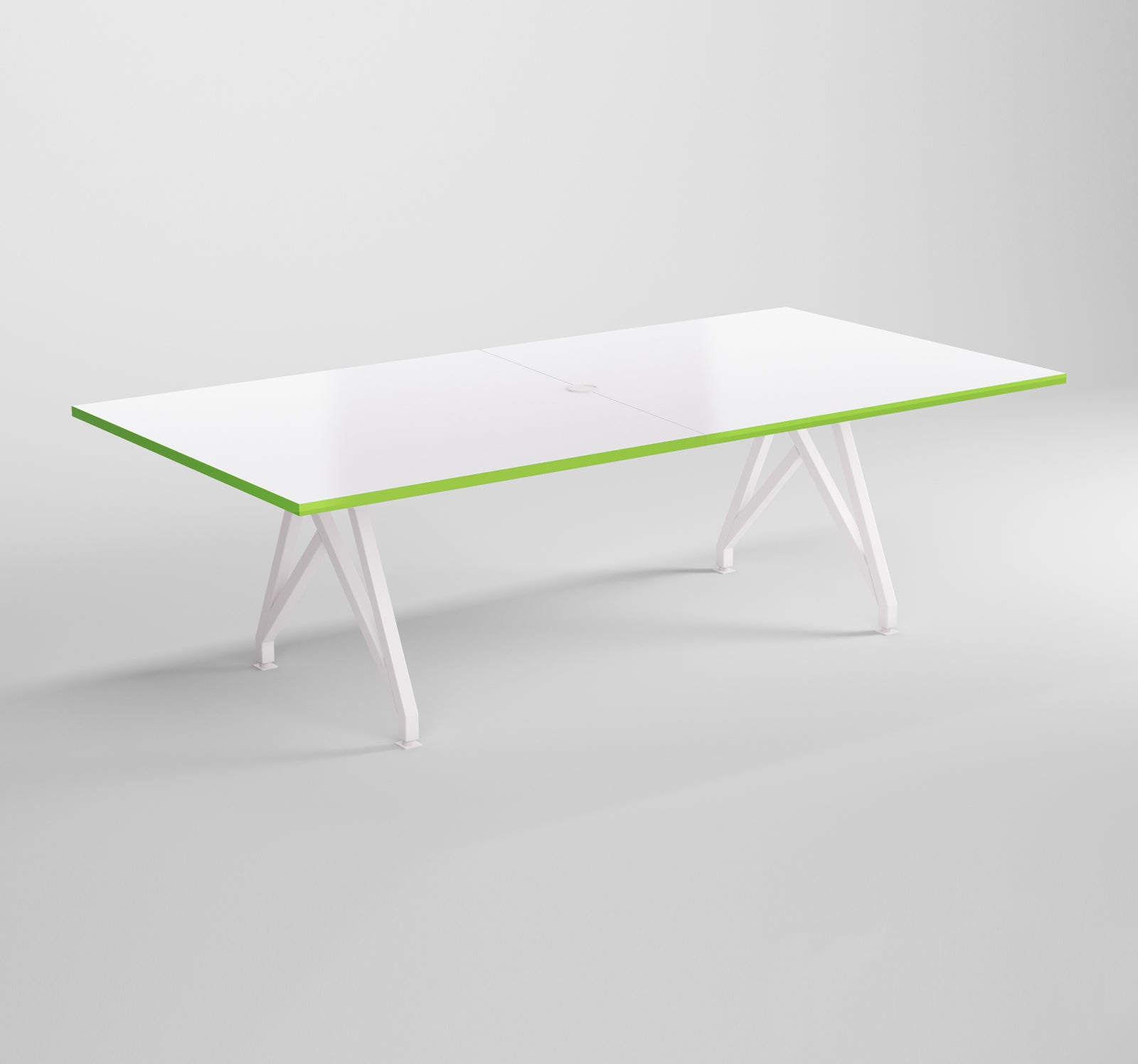 Modern Design Conference Table 8ft Think Tank Green Edge