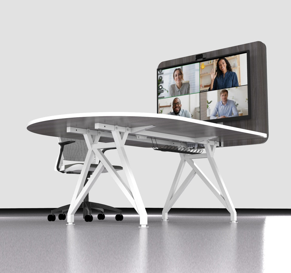 TeleMeet Connect Conference Table with Media Panel