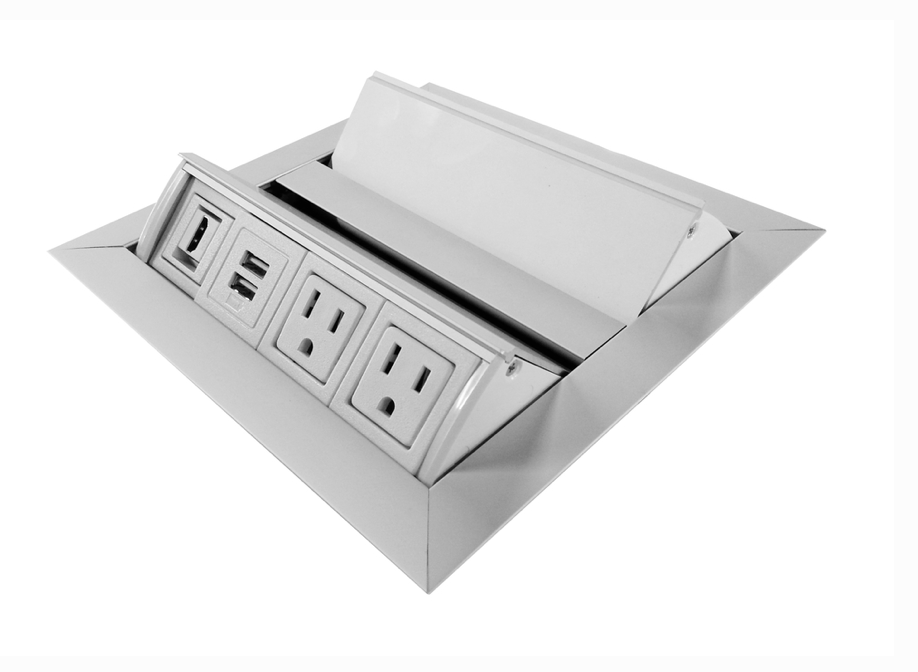 ThinkTank 12' Conference Table with POP Up Power & Data